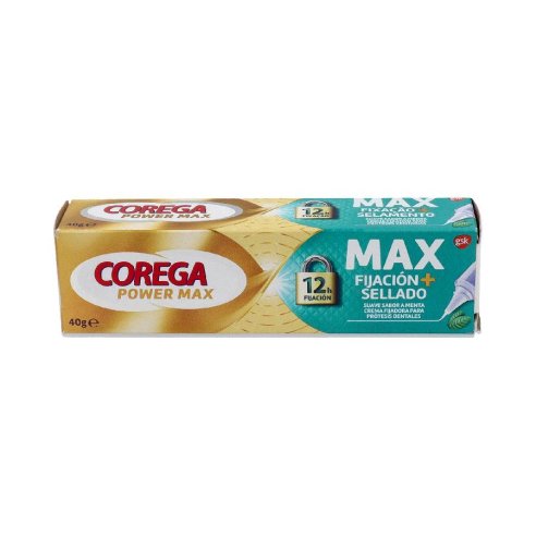 COREGA MAX FIJACION  SELLADO 1 ENVASE 40 g SABOR MENTA