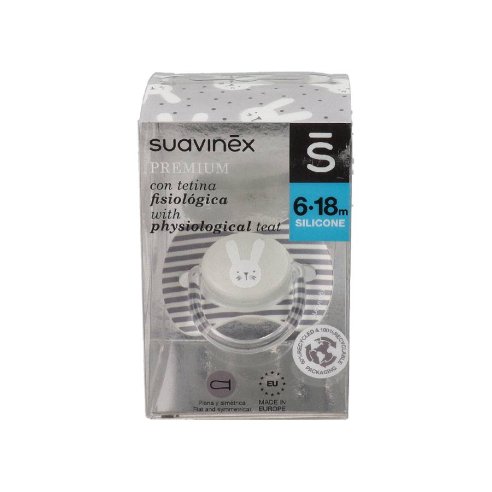 CHUPETE SILICONA FISIOLOGICO SUAVINEX PREMIUM 4 - 18 MESES 1 UNIDAD