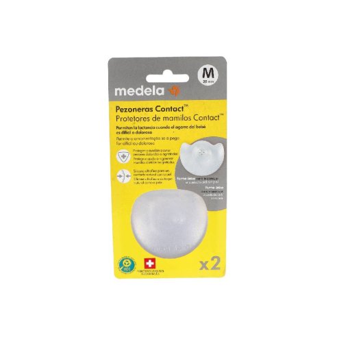 PEZONERA CONTACT SILICONA T- M 20 MM 2 U MEDELA