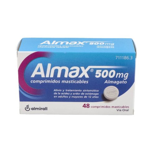 ALMAX 500 MG 48 COMPRIMIDOS MASTICABLES