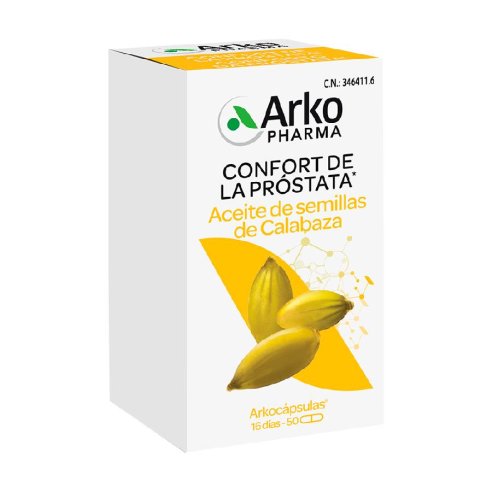 ARKOCAPSULAS ACEITE DE SEMILLAS DE CALABAZA BIO 50 CAPSULAS