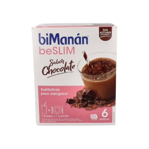 BIMANAN SUSTITUTIVO BATIDO 6 SOBRES 50 g SABOR CHOCOLATE