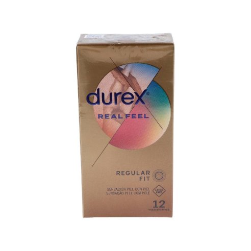 DUREX REAL FEEL PRESERVATIVO SIN LATEX 12 UNIDADES