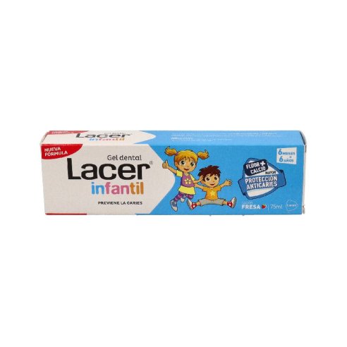 LACER INFANTIL GEL DENTAL 1 TUBO 75 ml SABOR FRESA