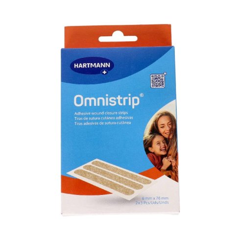 OMNISTRIP SUTURA CUTANEA ESTERIL 2 UNIDADES 76 mm x 6 mm