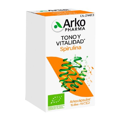 ARKOCAPSULAS SPIRULINA BIO 45 CAPSULAS