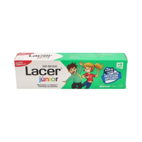 LACER JUNIOR GEL DENTAL 1 TUBO 75 ml SABOR MENTA