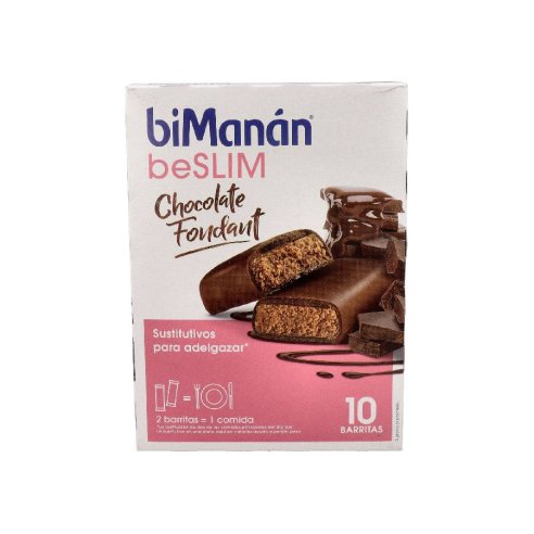 BIMANAN SUSTITUTIVO 10 BARRITAS 31 g SABOR CHOCOLATE FONDANT