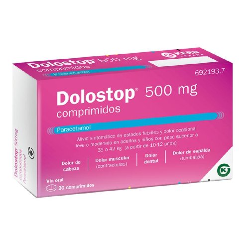 DOLOSTOP 500 mg 20 COMPRIMIDOS