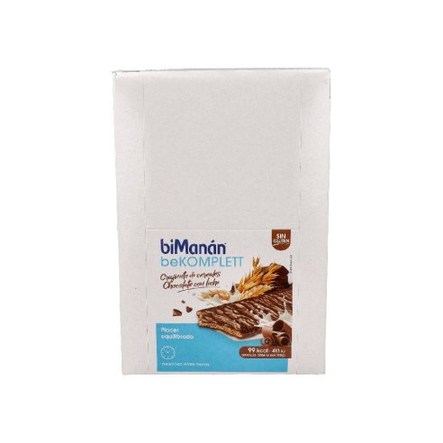 BIMANAN KOMPLETT SNACK CEREALES 20 BARRITAS 20 g SABOR CHOCOLATE CON LECHE