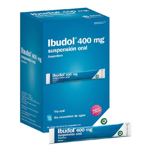 IBUDOL 400 mg 20 SOBRES SUSPENSION ORAL 10 ml