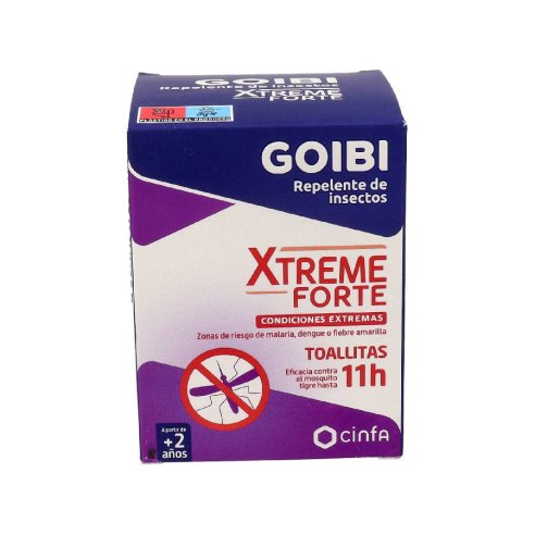 GOIBI XTREME FORTE REPELENTE DE INSECTOS 16 TOALLITAS