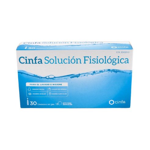 CINFA SOLUCION FISIOLOGICA 30 UNIDADES MONODOSIS 5 ML