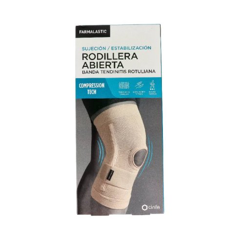 RODILLERA ABIERTA BANDA TENDINITIS ROTULIANA FARMALASTIC COMPRESSION TECH 1 UNIDAD TALLA PEQUEÑA COL