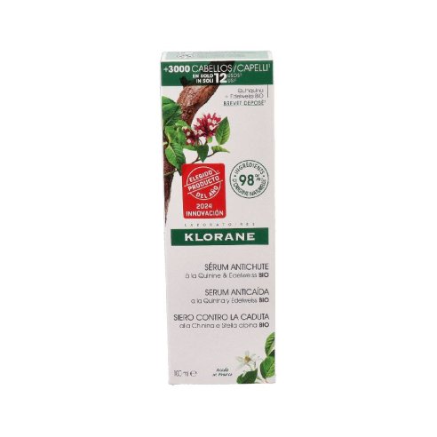 KLORANE SERUM ANTICAIDA A LA QUININA Y EDELWEISS BIO 1 FRASCO CON PULVERIZADOR 100 ML