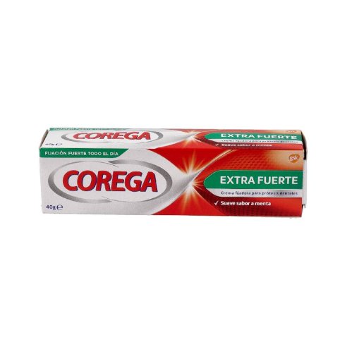 COREGA CREMA EXTRA FUERTE ADHESIVO PROTESIS DENTAL 1 TUBO 40 g SABOR MENTA