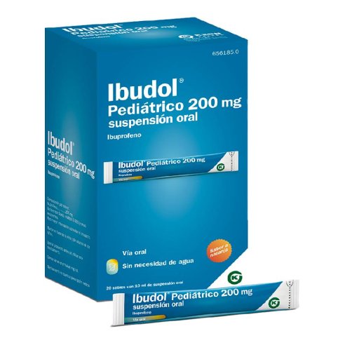 IBUDOL PEDIATRICO 200 MG 20 SOBRES SUSPENSION ORAL 10 ML