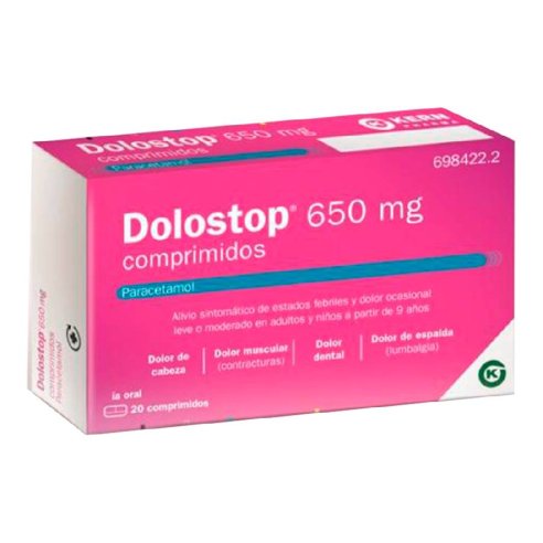 DOLOSTOP 650 MG 20 COMPRIMIDOS