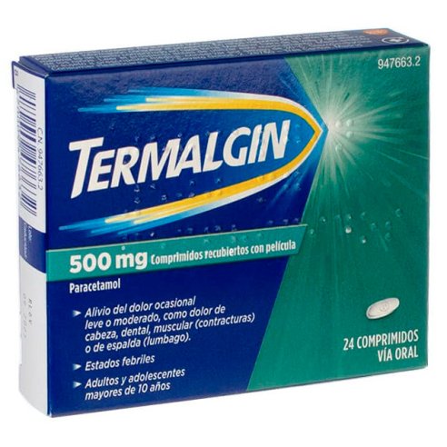 TERMALGIN 500 MG 24 COMPRIMIDOS RECUBIERTOS