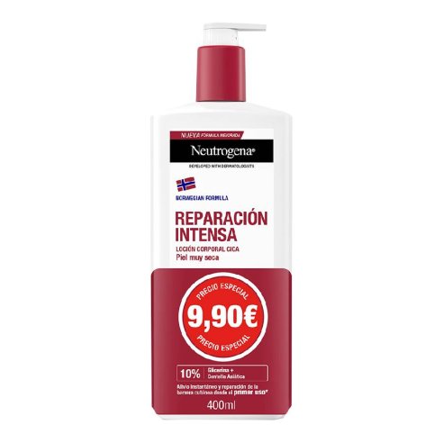 NEUTROGENA FORMULA NORUEGA REPARACION INTENSA LOCION CORPORAL PIEL MUY SECA Y RUGOSA 1 ENVASE 400 ML